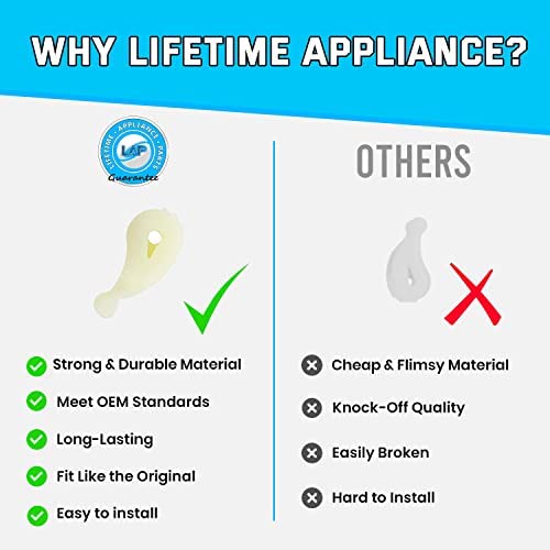 Lifetime Appliance (4 Sets) 80040 Agitator Dogs Compatible with Whirlpool Washer