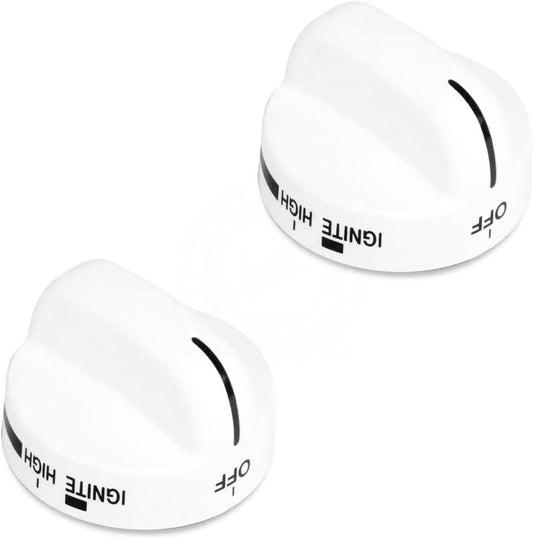 2 x 8273104 Knob Compatible with Whirlpool Stove/Range - WP8273104