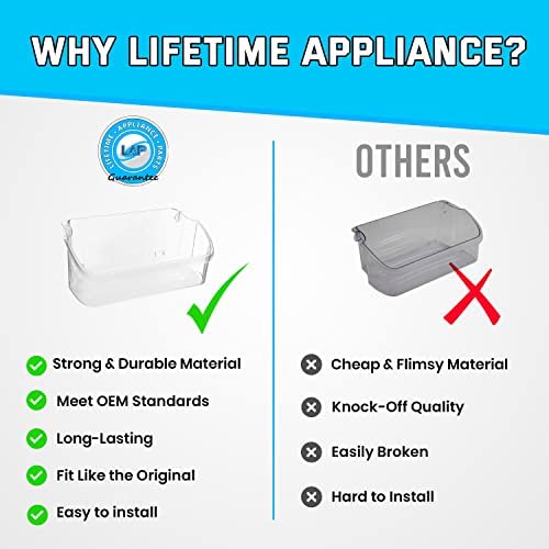 240324502 Door Bin Shelf Compatible with Frigidaire, Kenmore, Electrolux Refrigerator