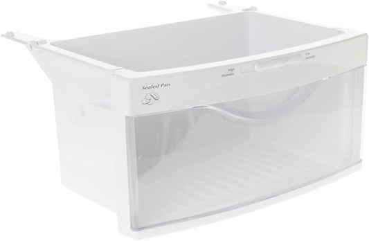 Lifetime Appliance WR32X10524 Bottom Drawer Crisper Pan Shelf Assembly Compatible with General Electric (GE) Refrigerator