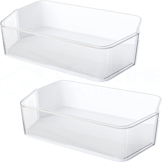 (2 PCS) DA97-12650A Door Shelf Basket Bin (RIGHT Side) Compatible with Samsung Refrigerator - DA63-07104A, DA63-06963A