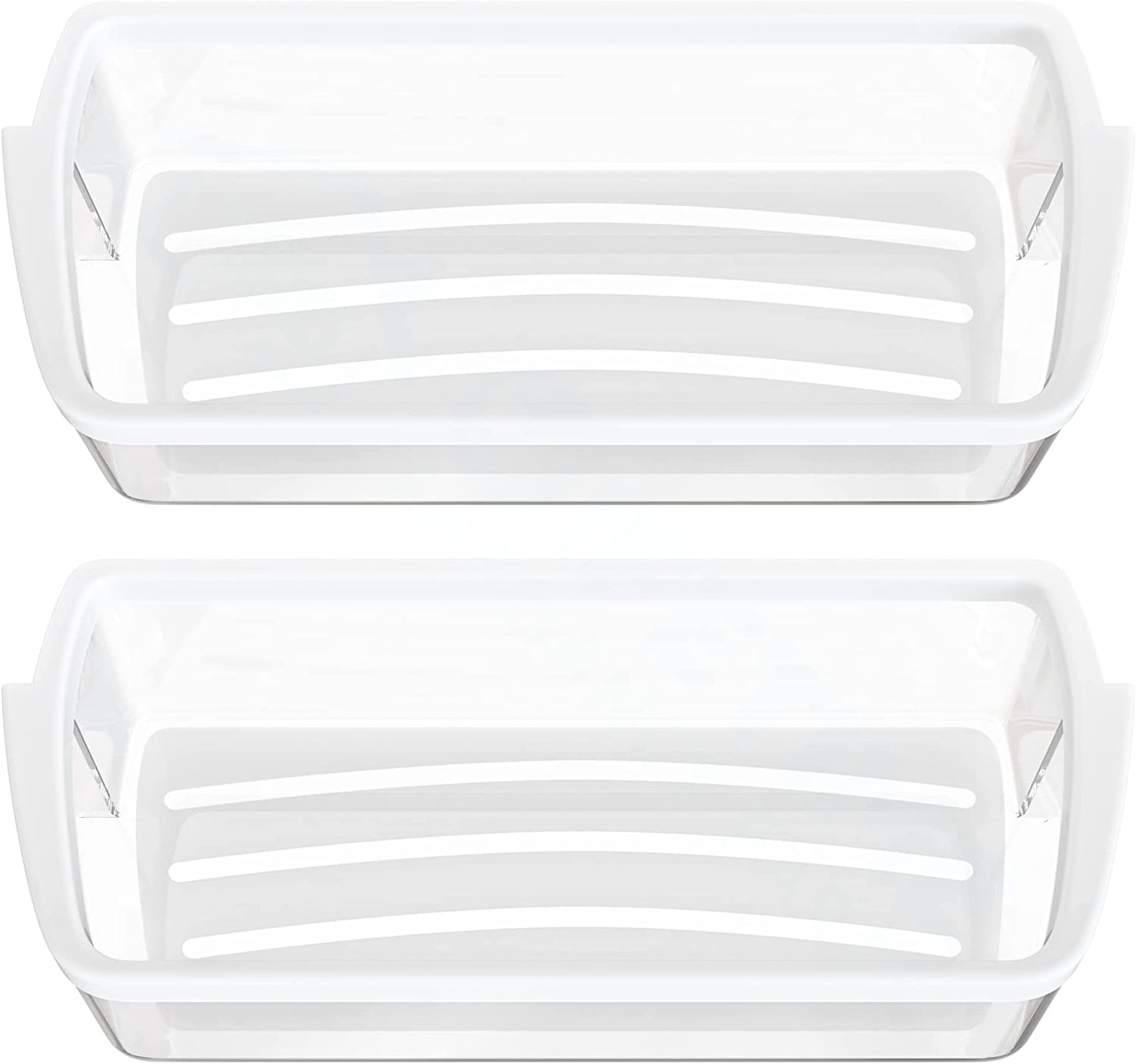 Lifetime Appliance 2 x Ultra Durable W10321304 Door Shelf Bin Compatible with Whirlpool Refrigerator - WPW10321304