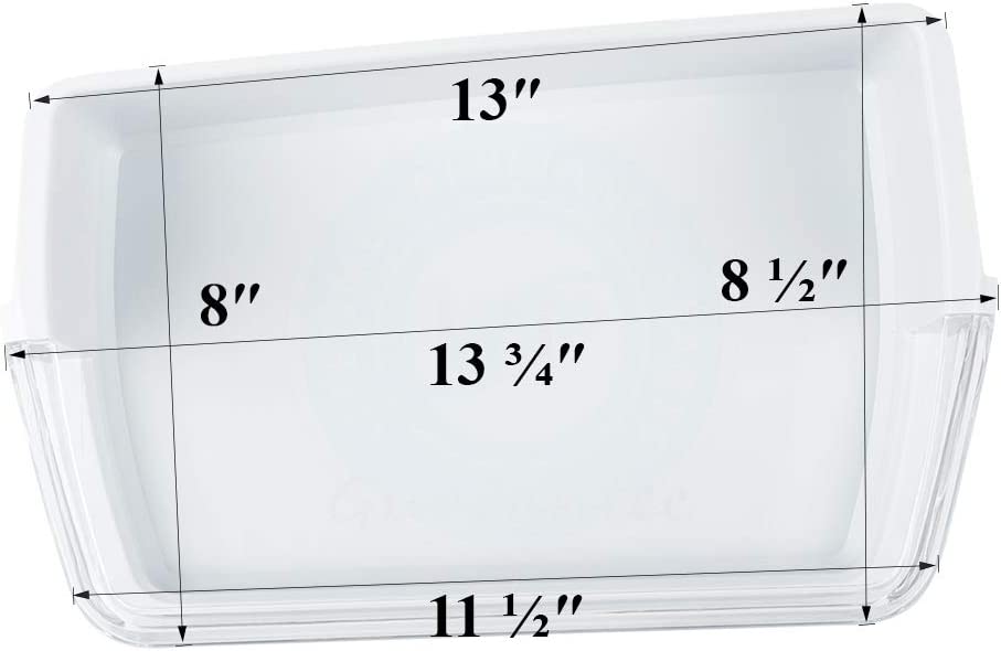 (2 PCS) DA97-06419C Door Shelf Basket Bin (Right) Compatible with Samsung Refrigerator - DA63-04314