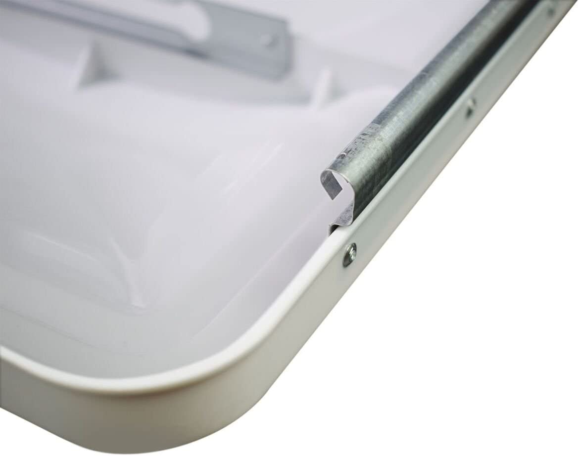 RV Roof Vent Lid Cover Universal Replacement, 14" White Compatible with Camper Trailer, Motorhome - 2 Pack