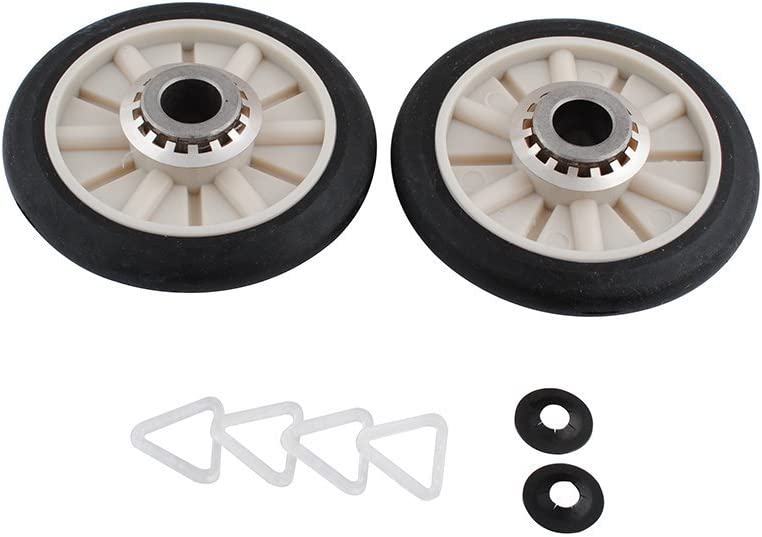 349241T Rear Drum Support Roller Kit Compatible with Whirlpool Dryer