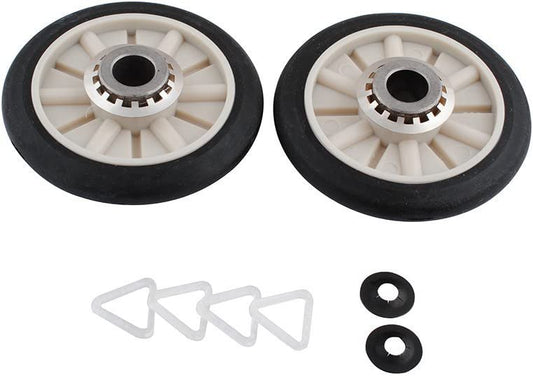 349241T Rear Drum Support Roller Kit Compatible with Whirlpool Dryer