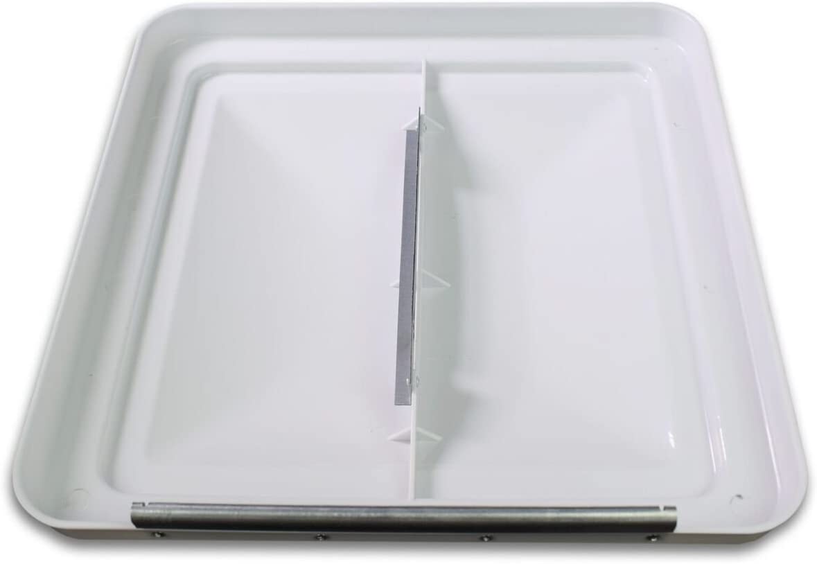 RV Roof Vent Lid Cover Universal Replacement, 14" White Compatible with Camper Trailer, Motorhome - 2 Pack