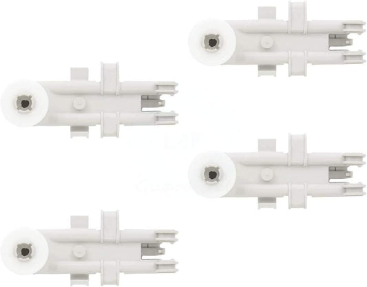 4 x 8268655 Upper Rack Wheel Compatible with Whirlpool Dishwasher