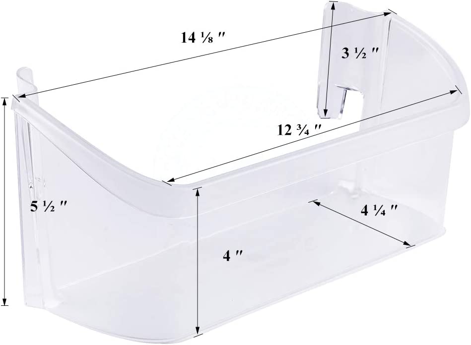Lifetime Appliance 240363702 Door Shelf Rack Compatible with Frigidaire Refrigerator