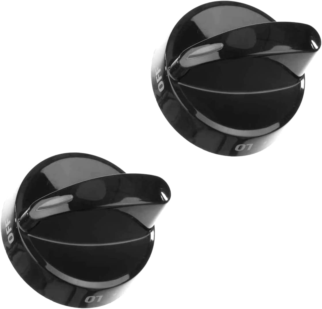 2 x 316442513 Surface Burner Knob Compatible with Frigidaire, Kenmore, Sears Range Oven