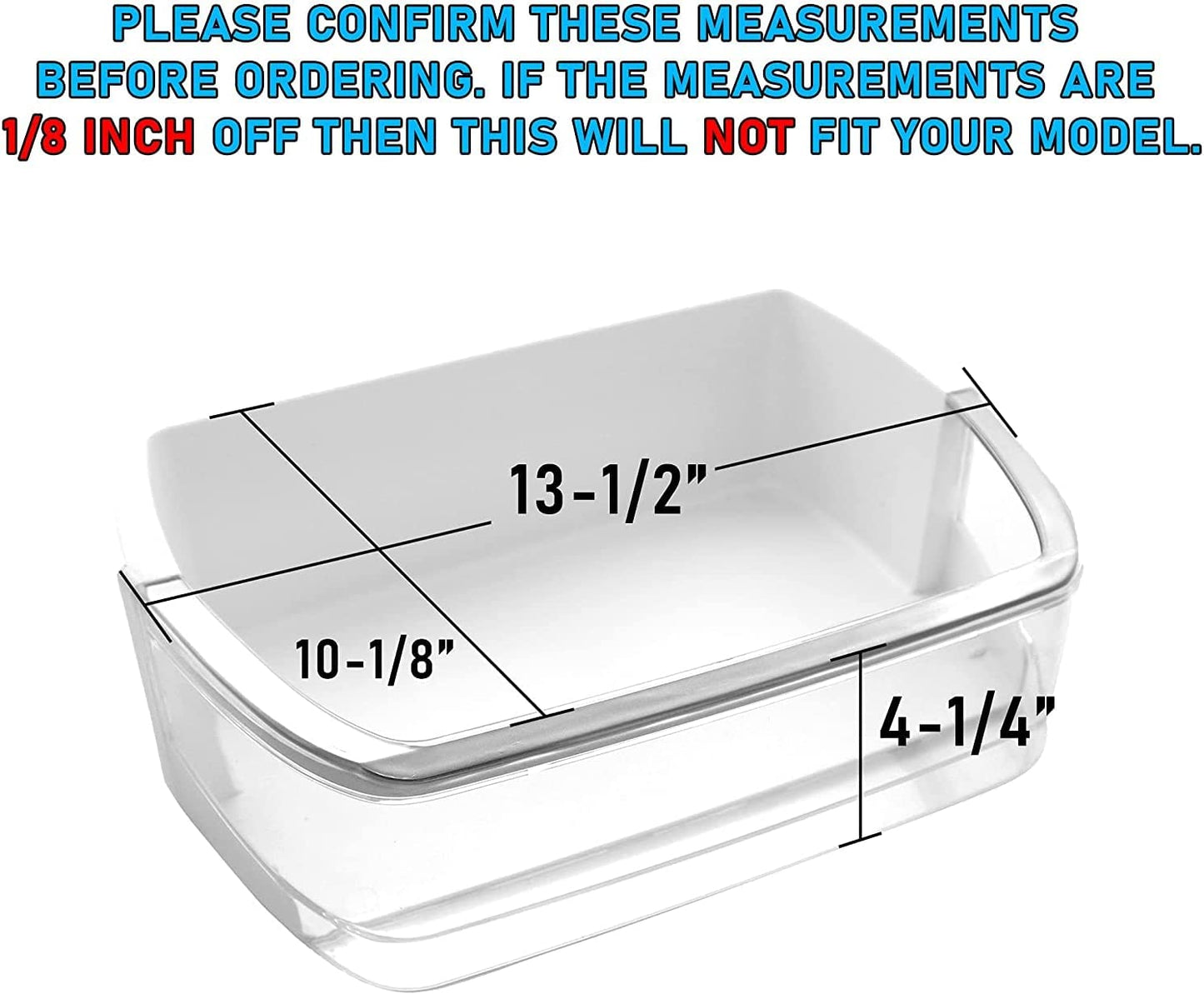 Lifetime Appliance 2 x AAP73252202 Door Shelf Bin (Right) Compatible with LG, Kenmore, Sears Refrigerator by Lifetime Appliance Parts