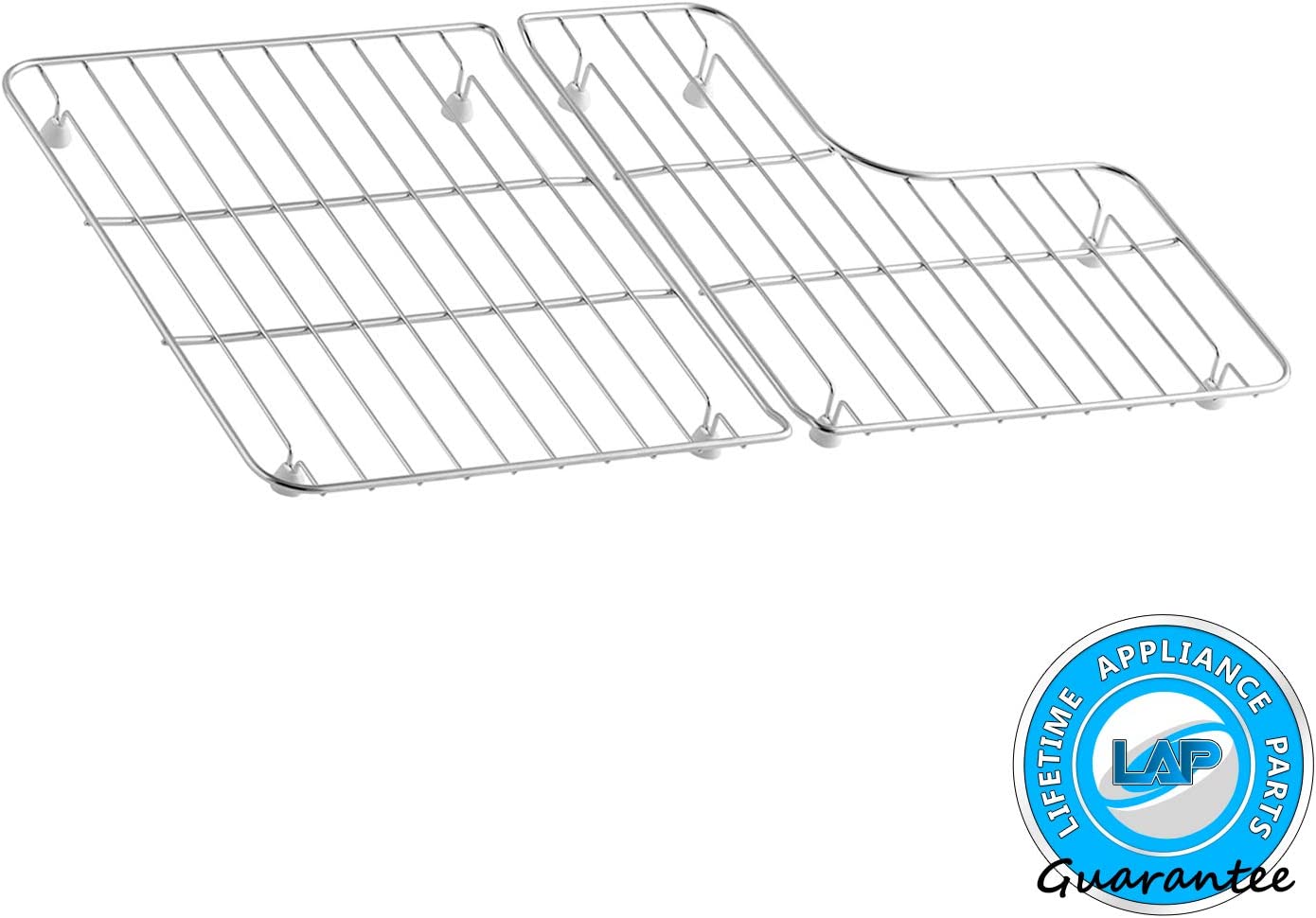 Lifetime Appliance K-6638-ST Stainless Steel Sink Bowl Racks Compatible with Kohler Whitehaven Sink