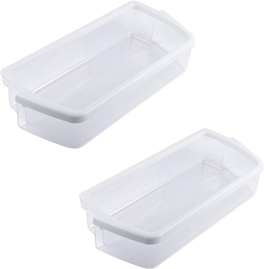 2 x Ultra Durable W10321304 Door Shelf Bin Compatible with Whirlpool Refrigerator - WPW10321304