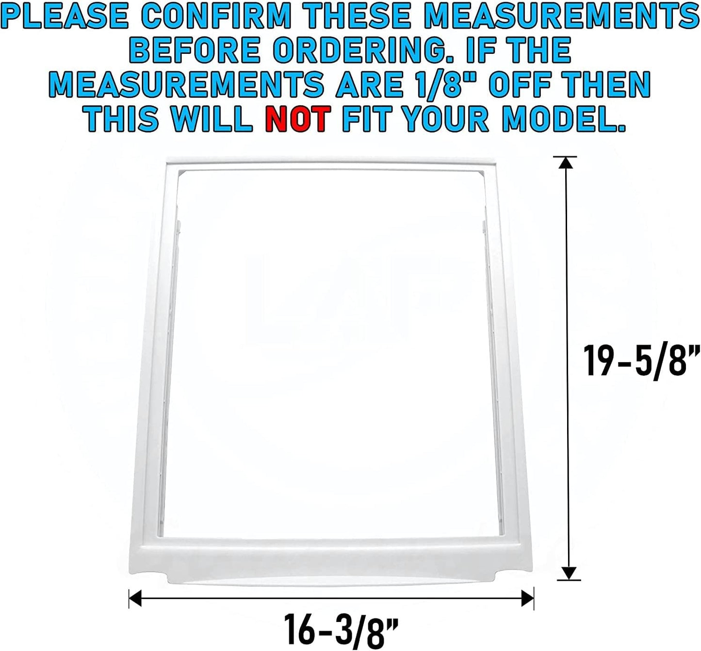 Lifetime Appliance 240599301 Upper Crisper Pan Cover Compatible with Frigidaire Refrigerator