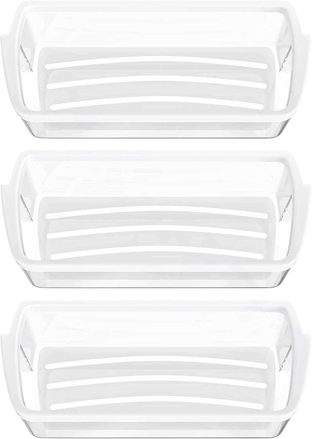 3 x Ultra Durable W10321304 Door Shelf Bin Compatible with Whirlpool Refrigerator - WPW10321304