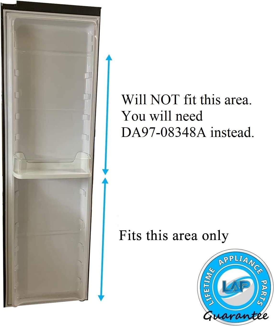 Lifetime Appliance DA97-08347A Door Shelf Basket Bin (LOWER) Compatible with Samsung Refrigerator