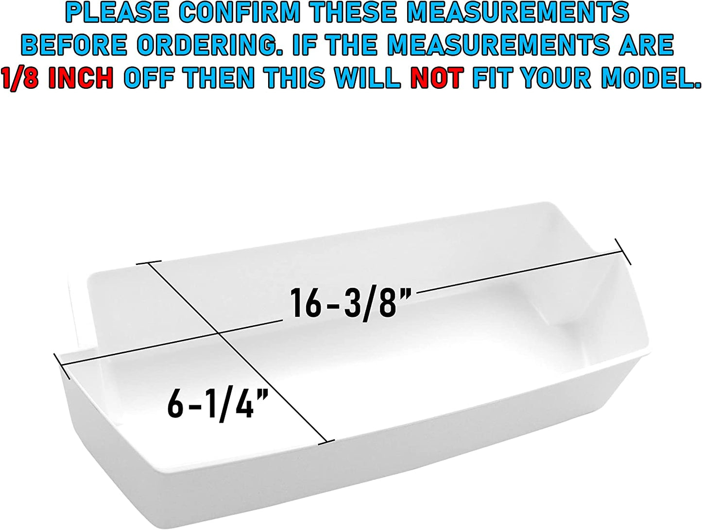 2187172 Door Shelf Bin Compatible with Whirlpool Refrigerator