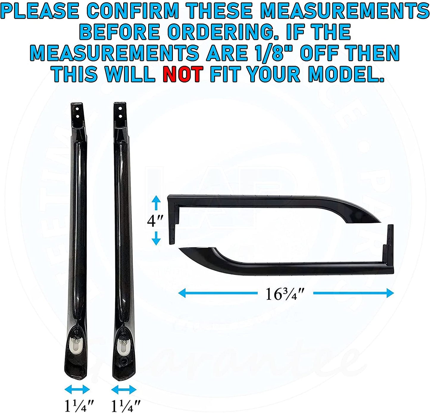 5304506471 Door Handles Compatible with Frigidaire Refrigerator - 5304504510, 5304504509