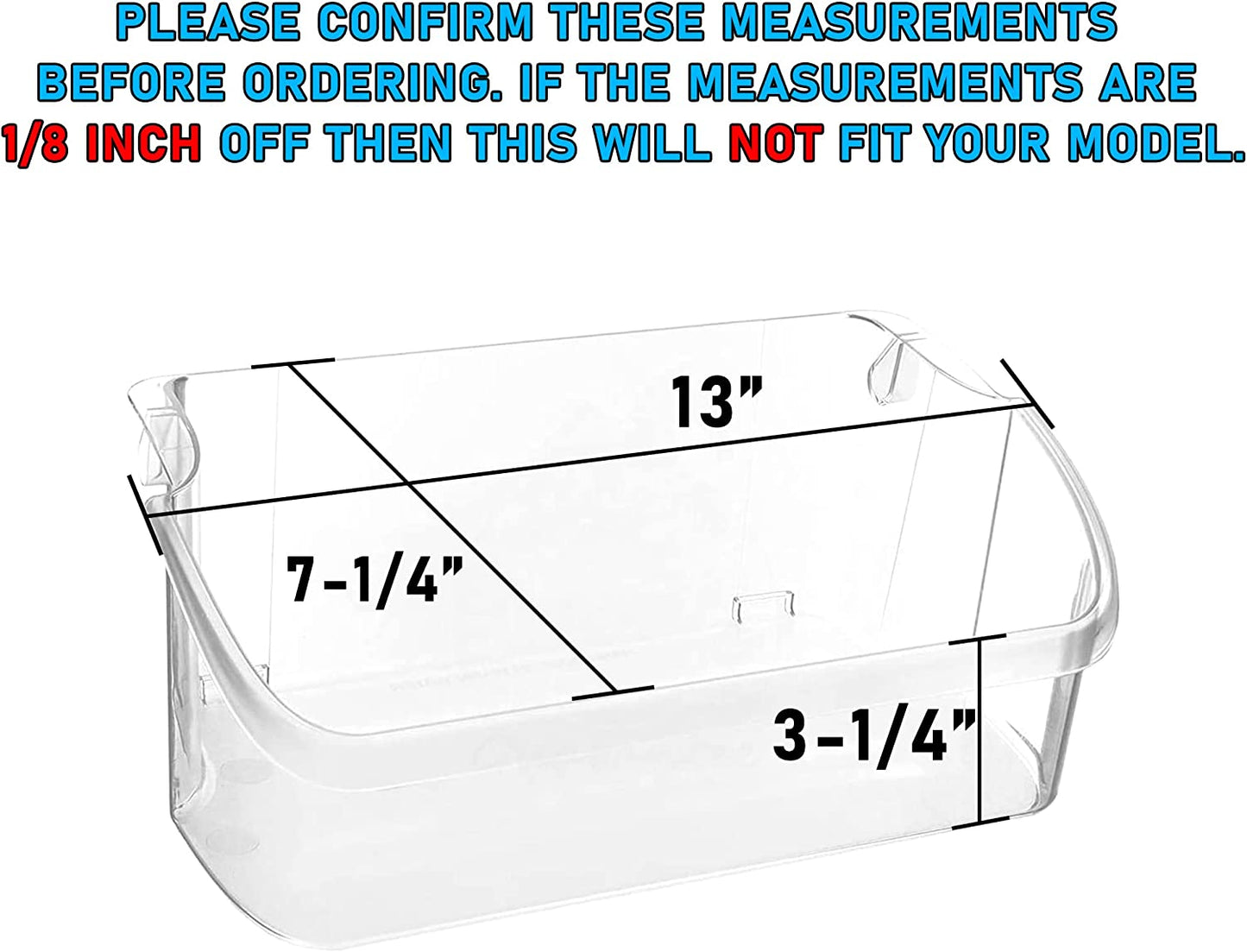 240324502 Door Bin Shelf Compatible with Frigidaire, Kenmore, Electrolux Refrigerator