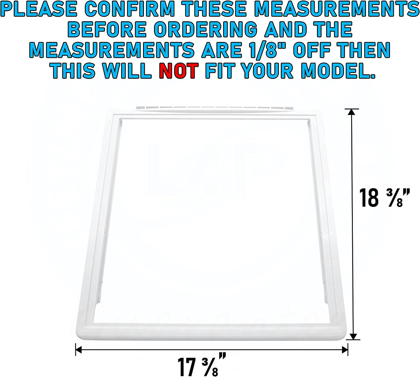 241969501 Crisper Pan Cover Compatible with Frigidaire Refrigerator