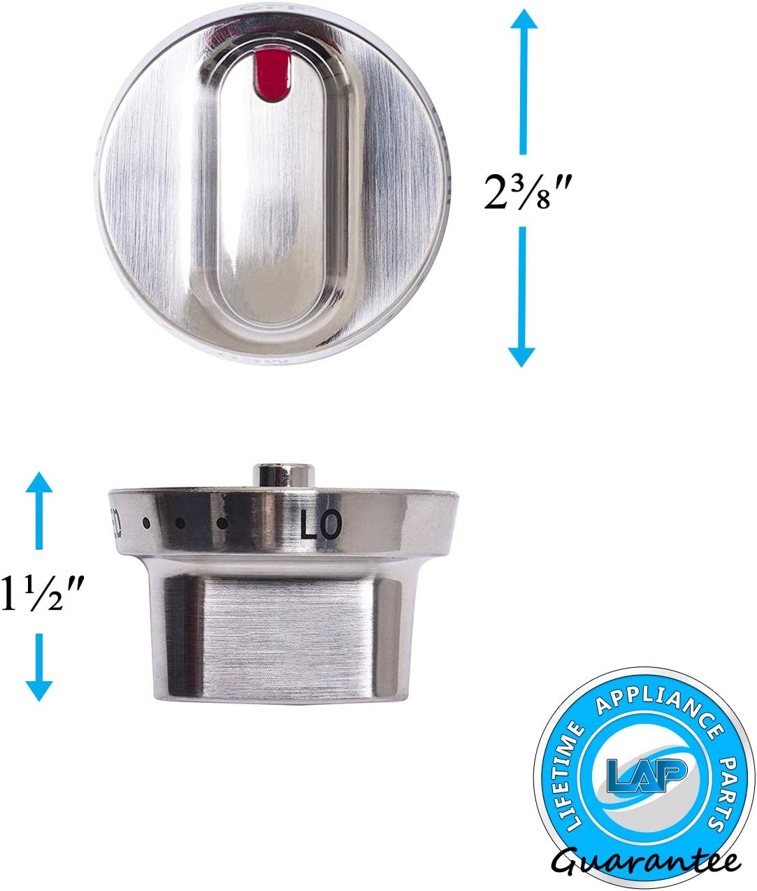 Lifetime Appliance 2 x DG64-00347B Dial Knob Compatible with Samsung Range Oven - DG64-00472B