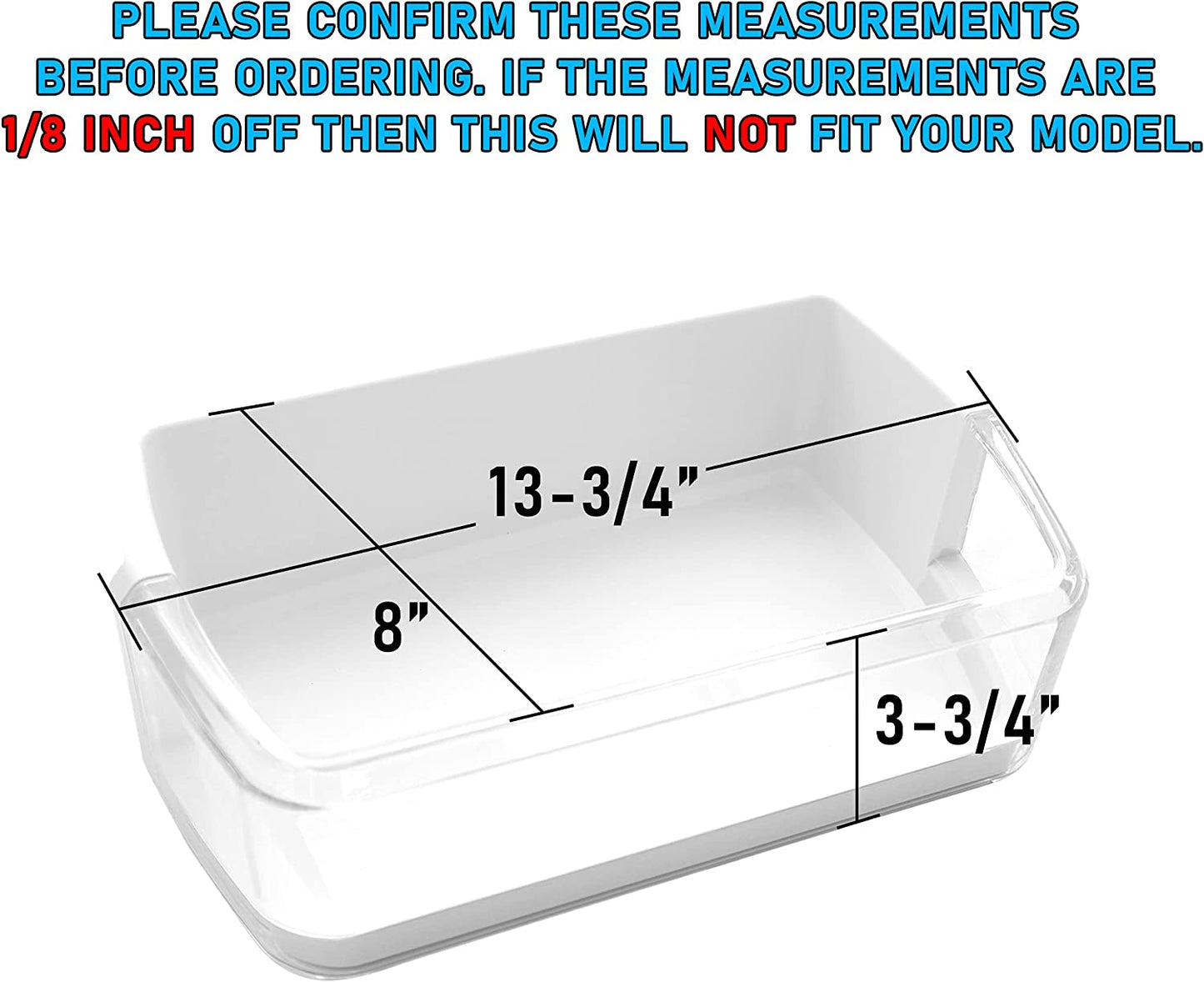Lifetime Appliance DA97-06419C Door Shelf Basket Bin (Right) Compatible with Samsung Refrigerator - DA63-04314