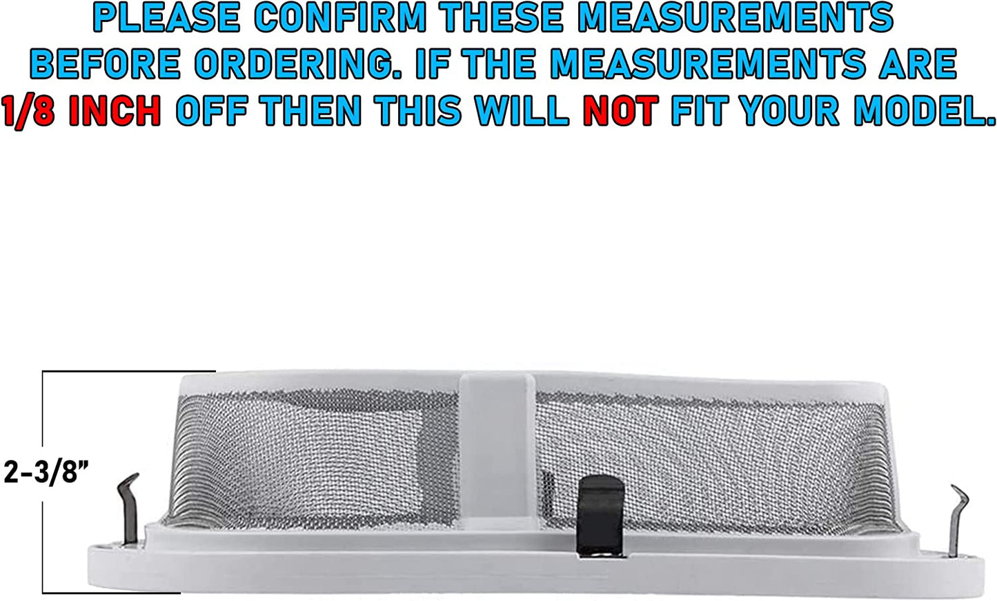 Lifetime Appliance W10828351 Lint Filter Case Cover Compatible with Whirlpool Dryer