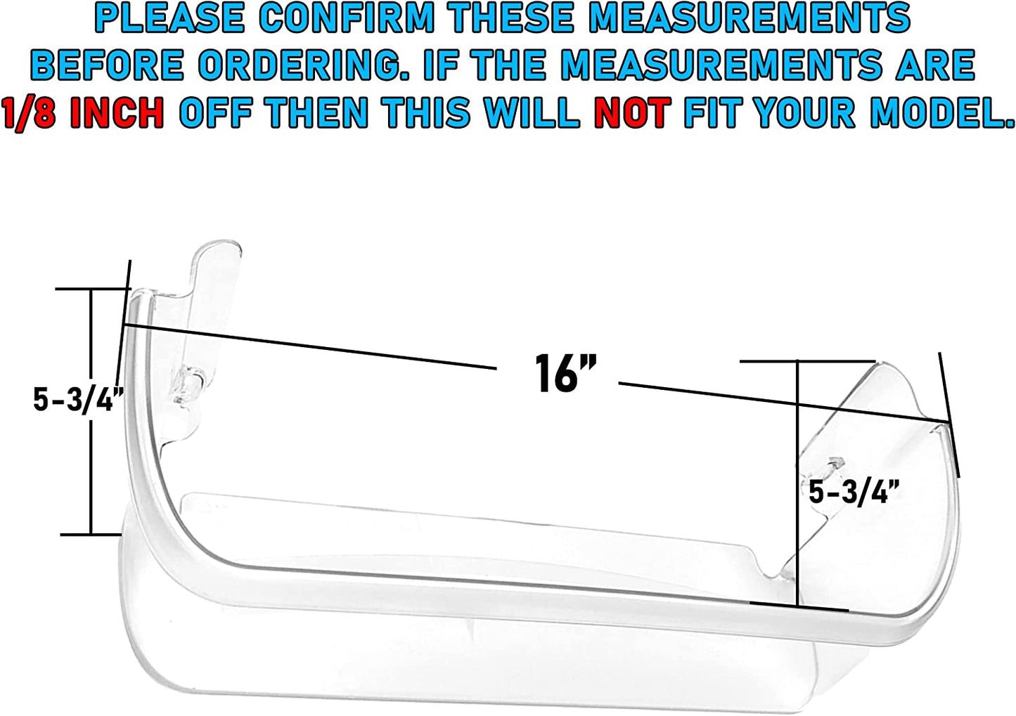 242126602 Door Bin Side Shelf Rack Compatible with Frigidaire or Electrolux Refrigerator