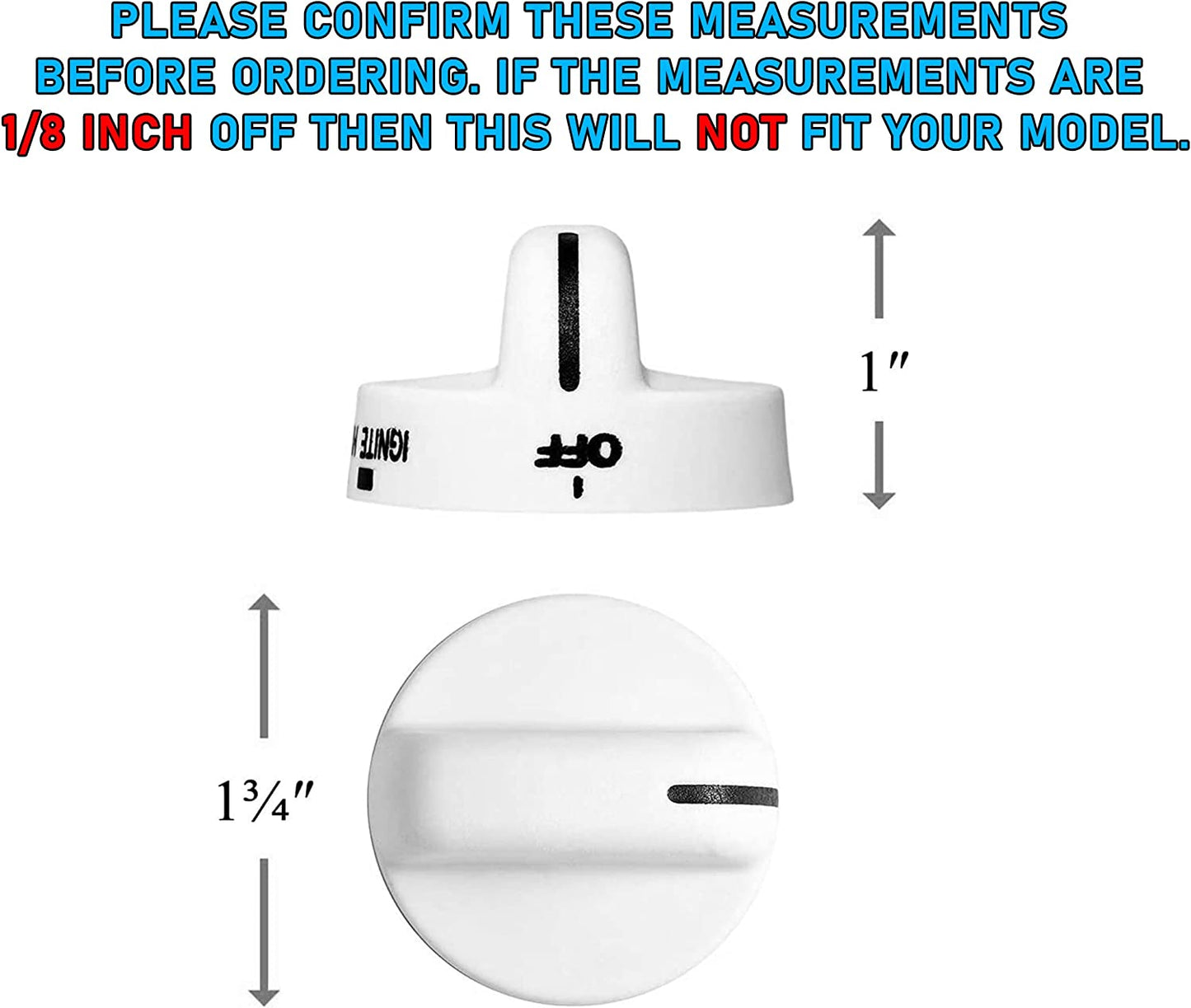 8273104 Knob Compatible with Whirlpool Stove/Range - WP8273104