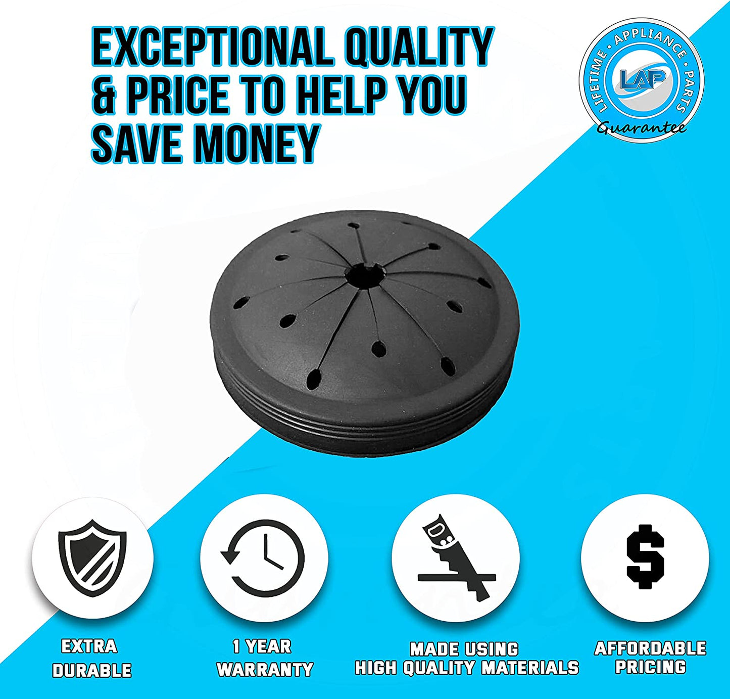 (2 PACK) WC03X10010 Splash Guard Compatible with General Electric Garbage Disposal