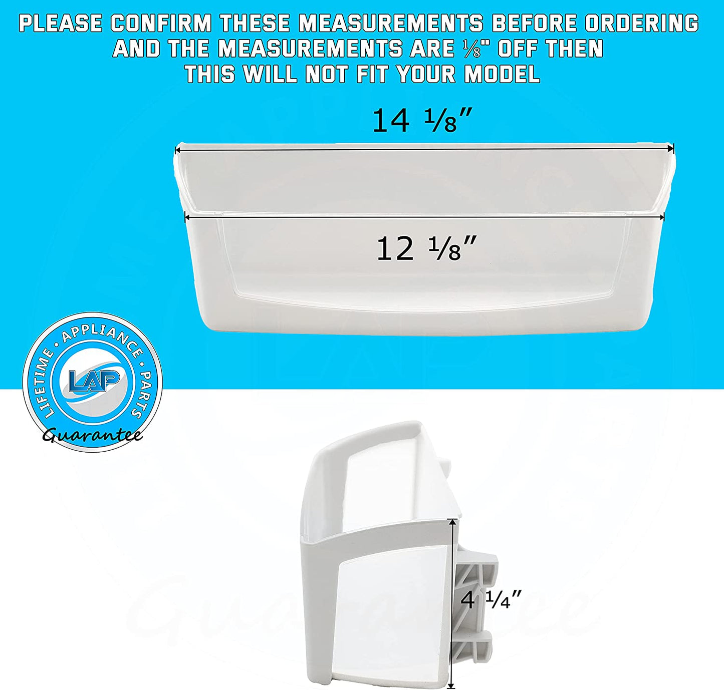 W10212139 Door Shelf Cantilever Bin Compatible with Whirlpool Refrigerator - WPW10212139