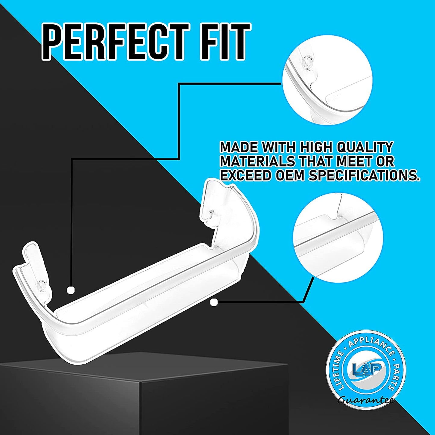 242126602 Door Bin Side Shelf Rack Compatible with Frigidaire or Electrolux Refrigerator
