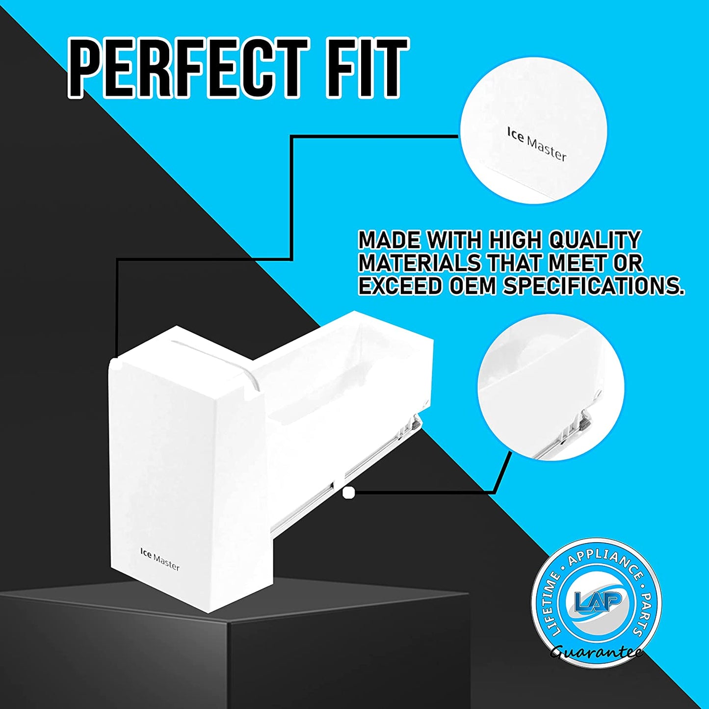 DA97-14474C Ice Container Bucket Tray Assembly Compatible with Samsung Refrigerator - DA97-14474A