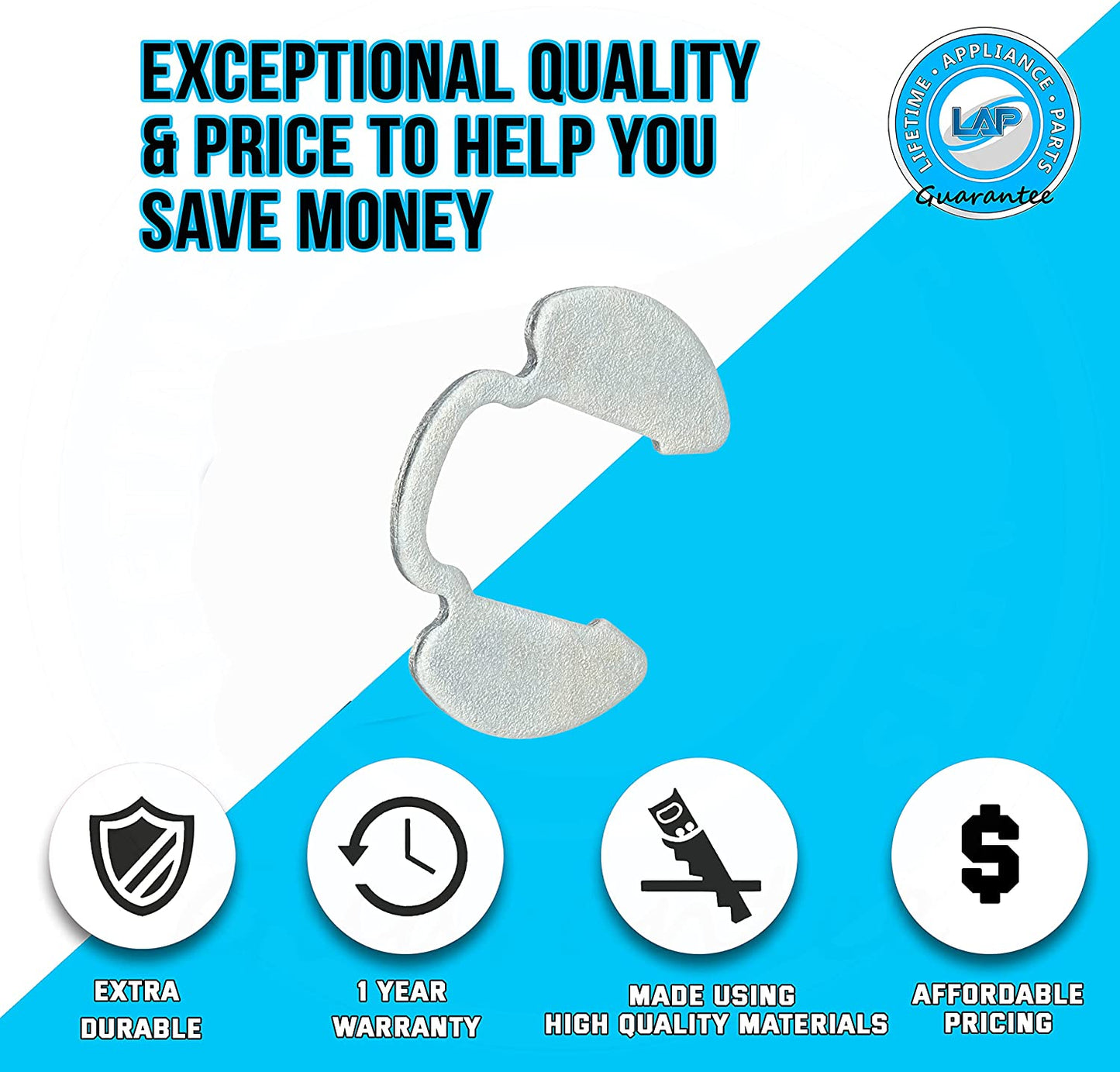 W10080230 Retaining Ring Clip Compatible with Whirlpool Washer