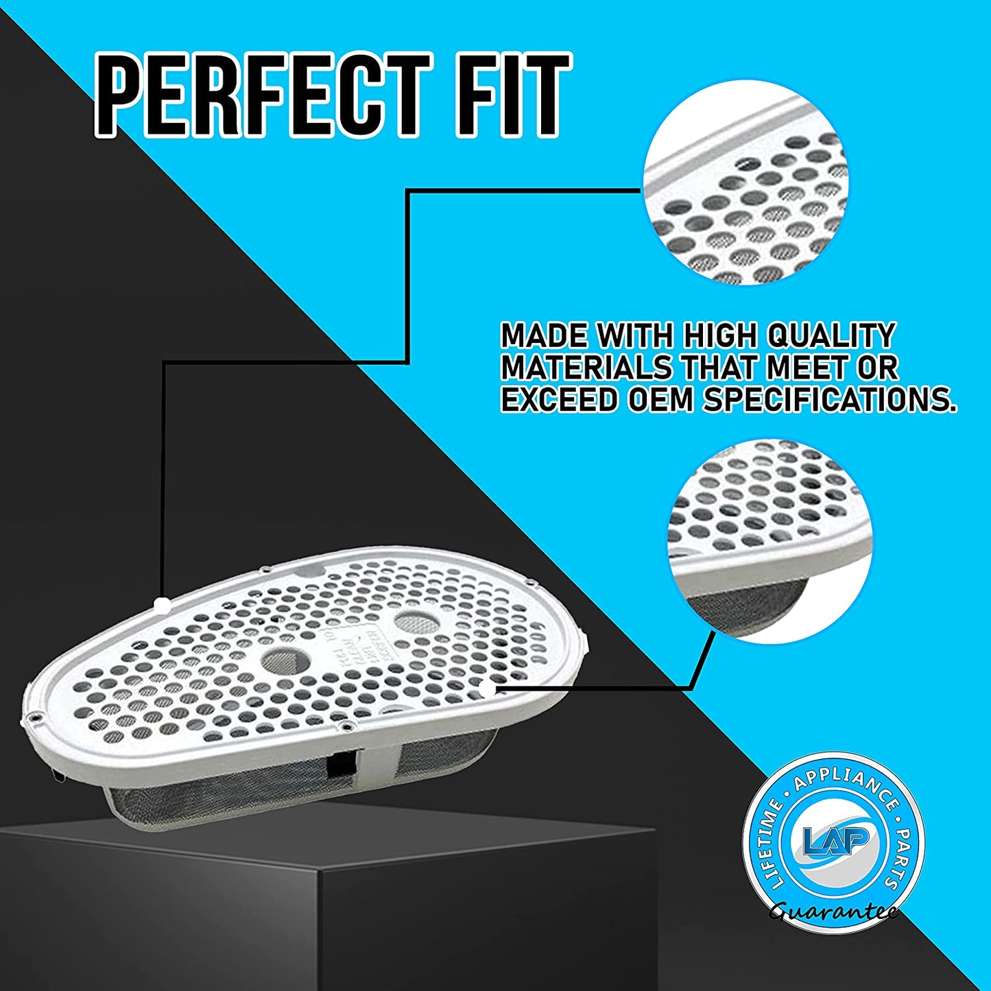 Lifetime Appliance W10828351 Lint Filter Case Cover Compatible with Whirlpool Dryer