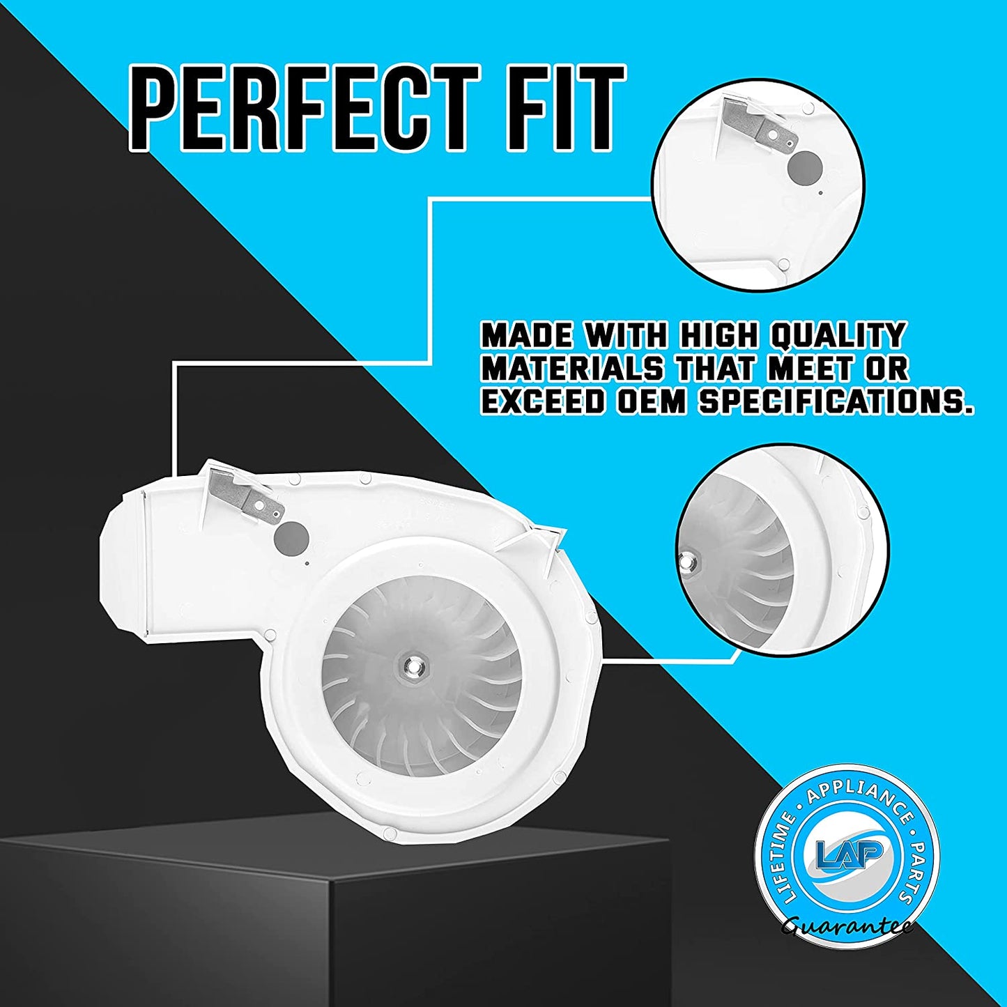 Lifetime Appliance 131775600 Blower Housing Assembly Compatible with Frigidaire, Kenmore, Sears Dryer