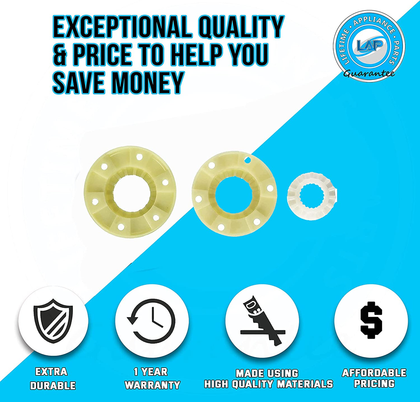 W10820039 Hub Kit Compatible with Whirlpool, Kenmore Washer - 280145