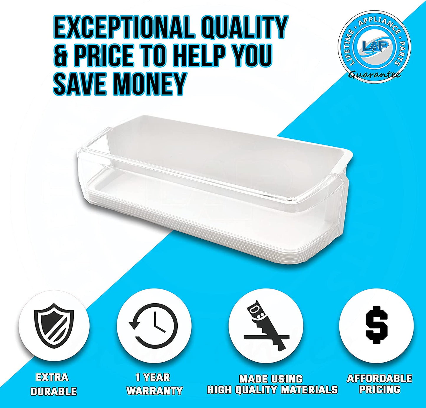 DA97-06177C Door Shelf Basket Bin Compatible with Samsung Refrigerator
