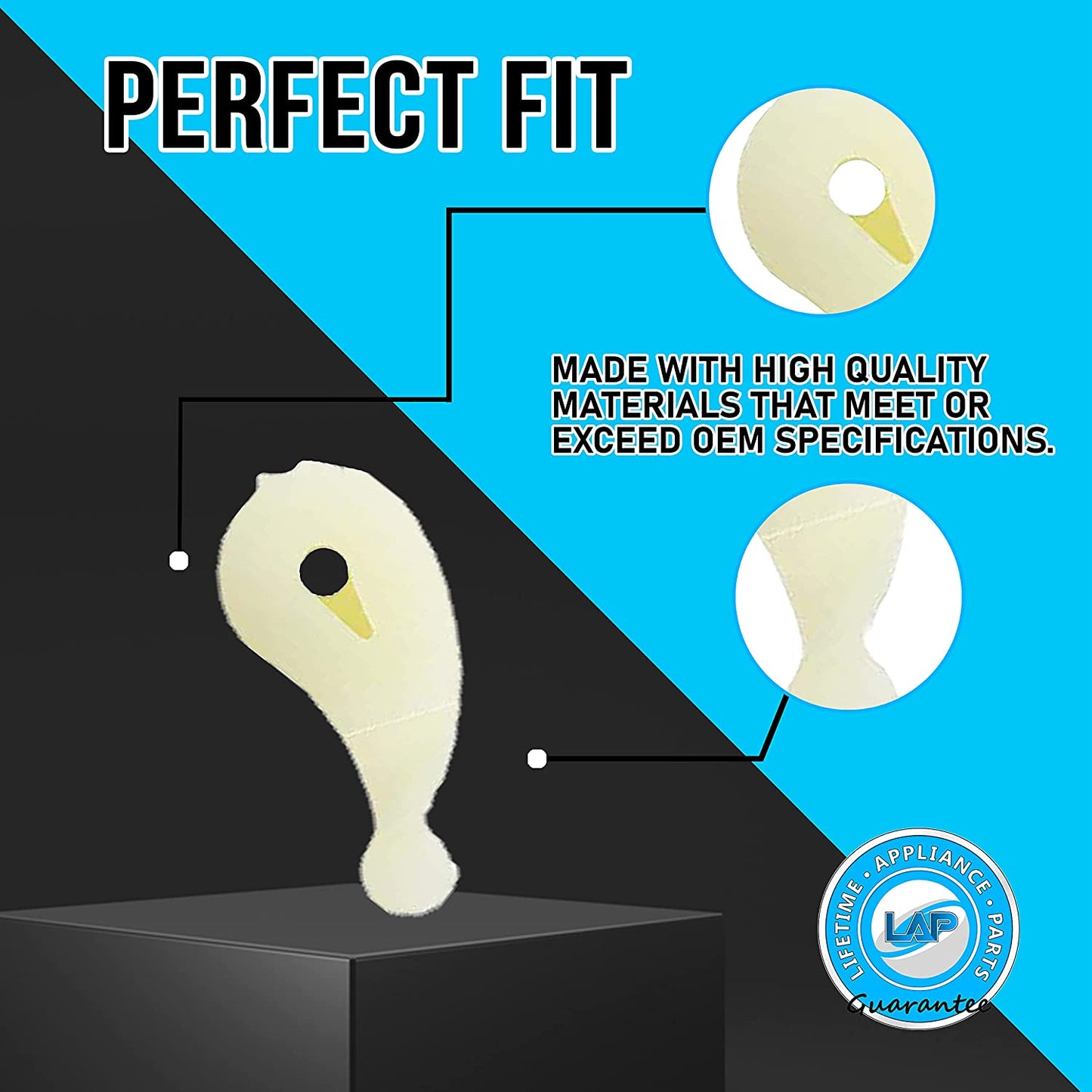 Lifetime Appliance (4 Sets) 80040 Agitator Dogs Compatible with Whirlpool Washer