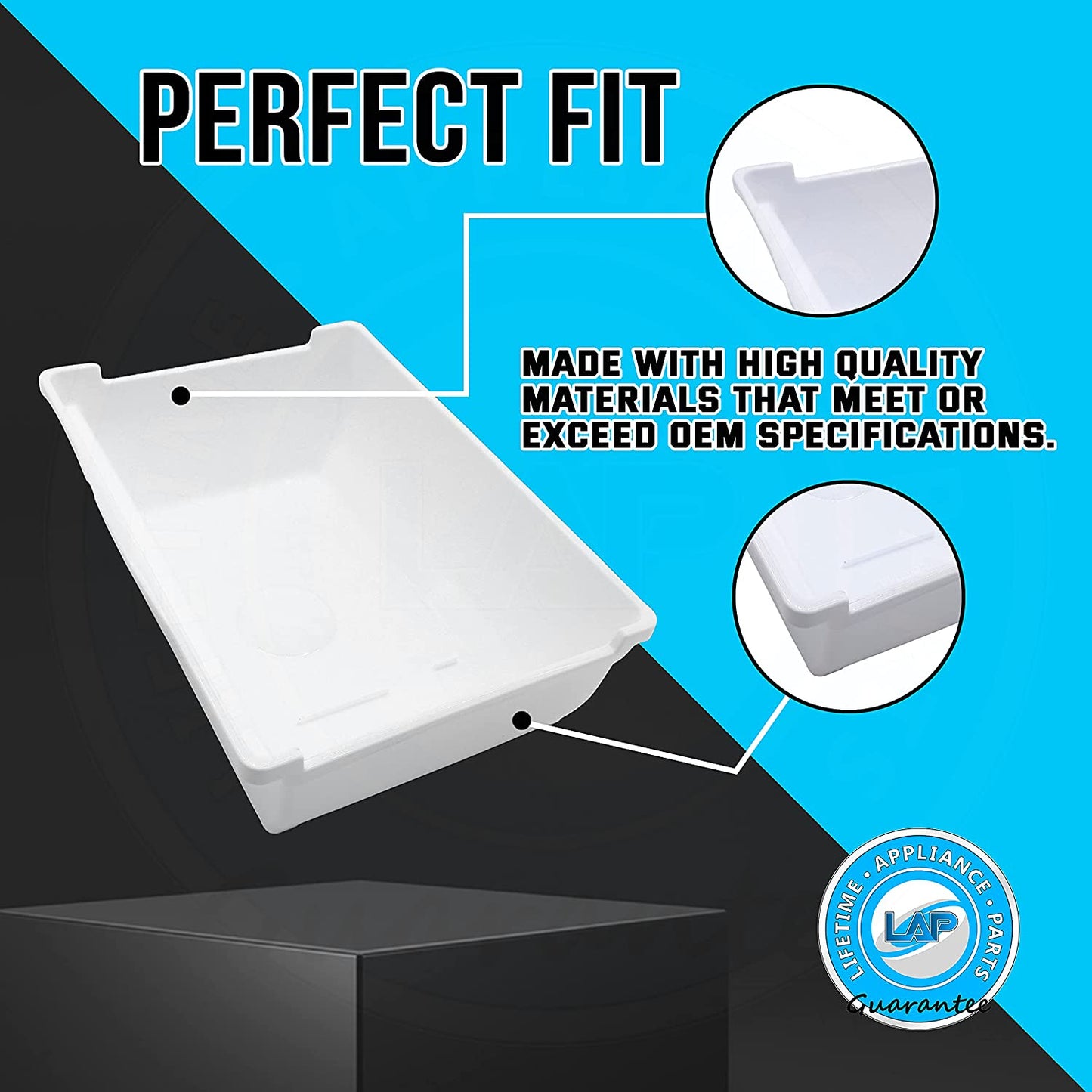 Lifetime Appliance DA61-05300A Ice Cube Container Bucket Tray Compatible with Samsung Refrigerator