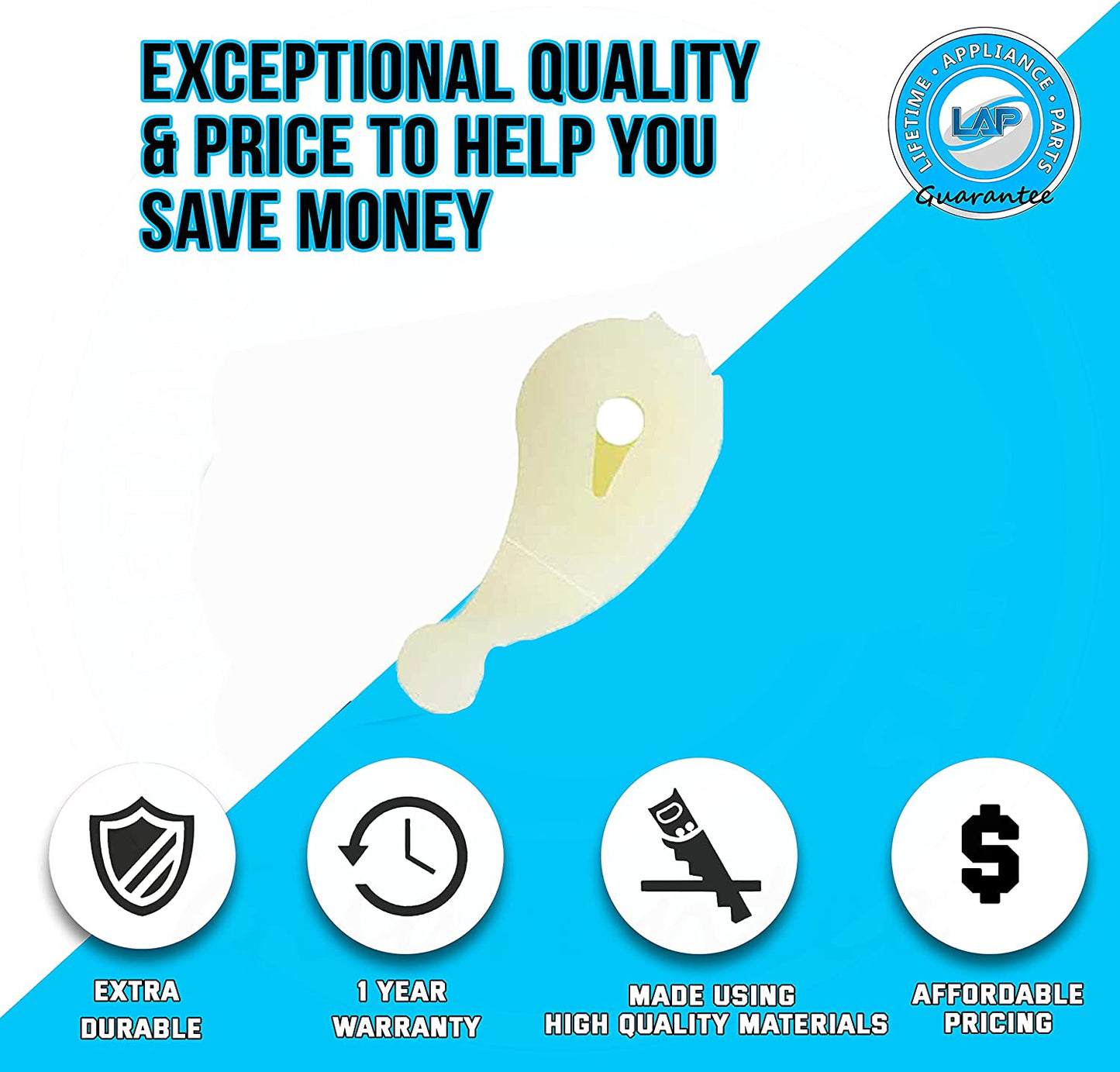 Lifetime Appliance (4 Sets) 80040 Agitator Dogs Compatible with Whirlpool Washer