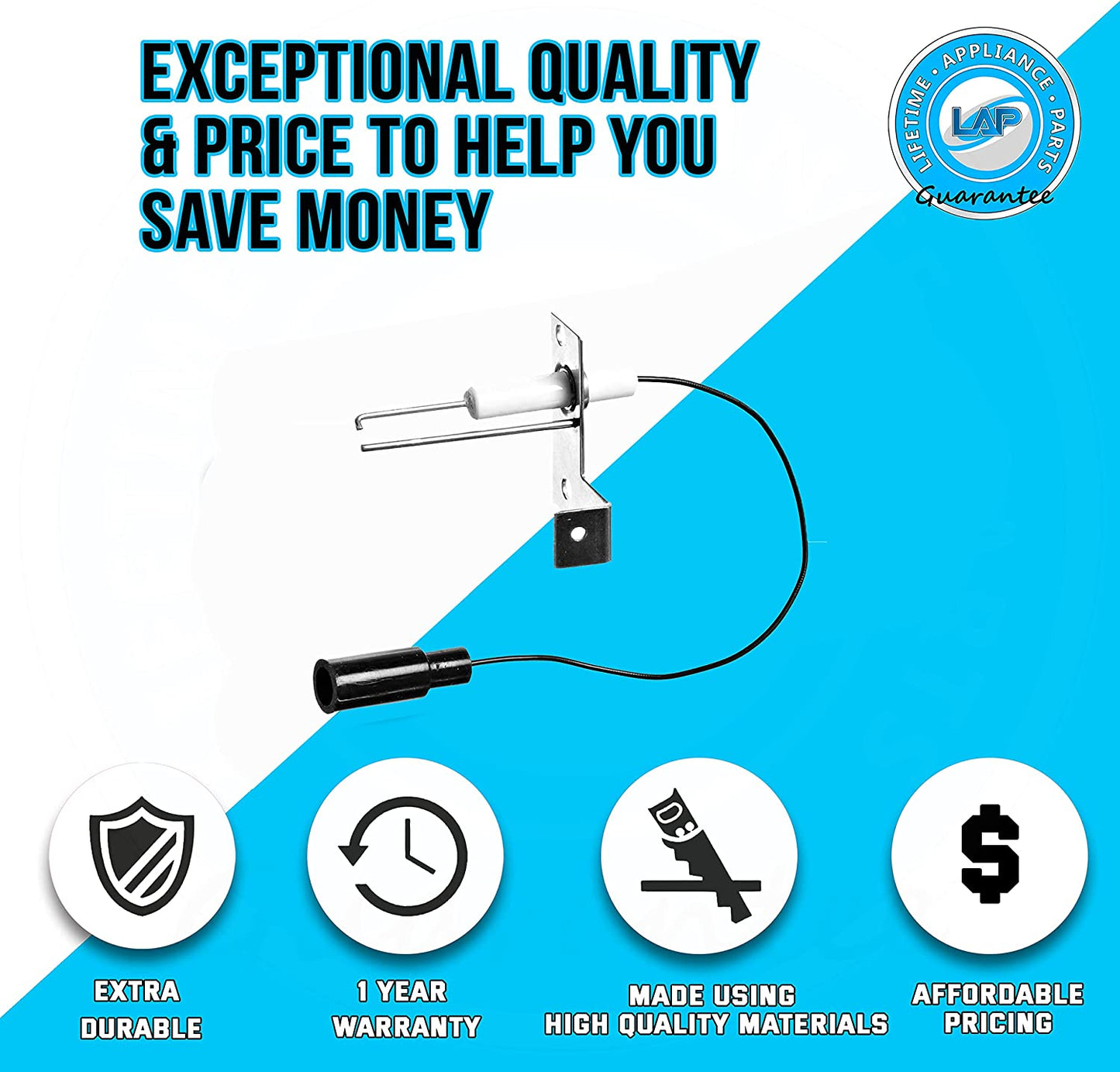 93868 Spark and Sense Electrode Compatible with Atwood Water Heater