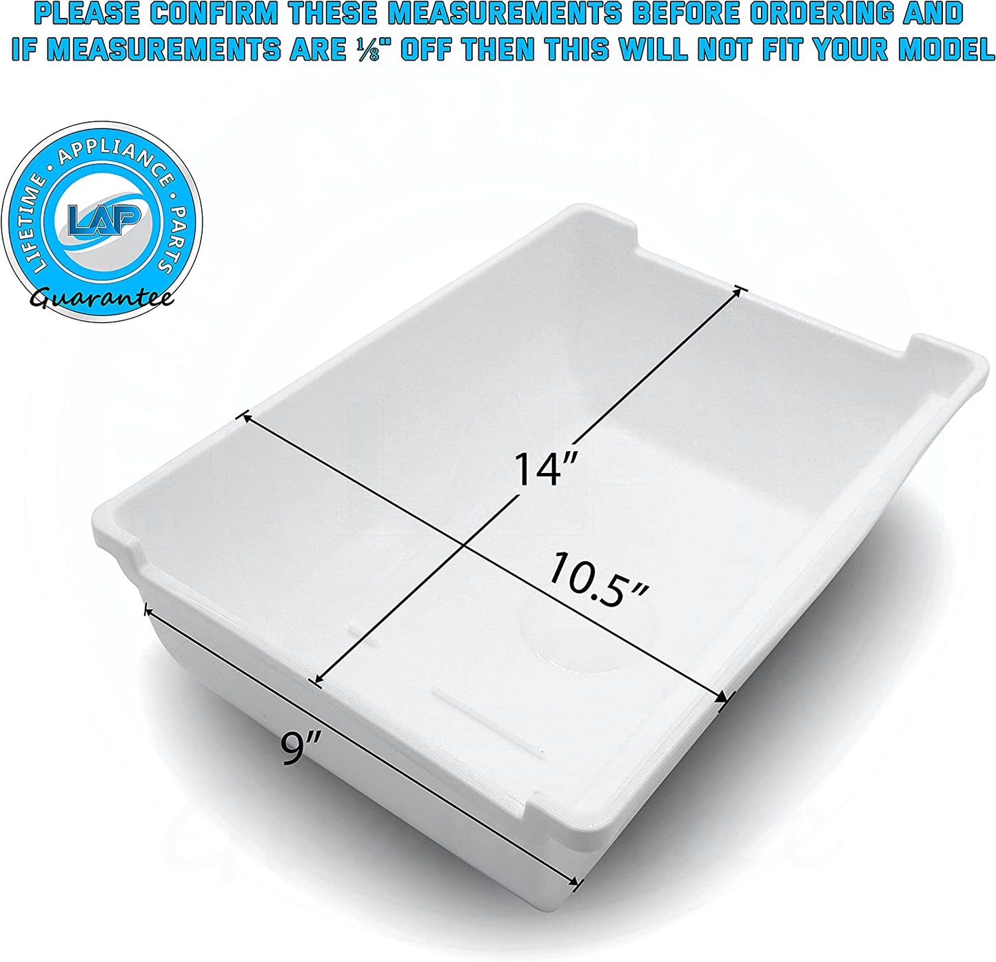 Lifetime Appliance DA61-05300A Ice Cube Container Bucket Tray Compatible with Samsung Refrigerator