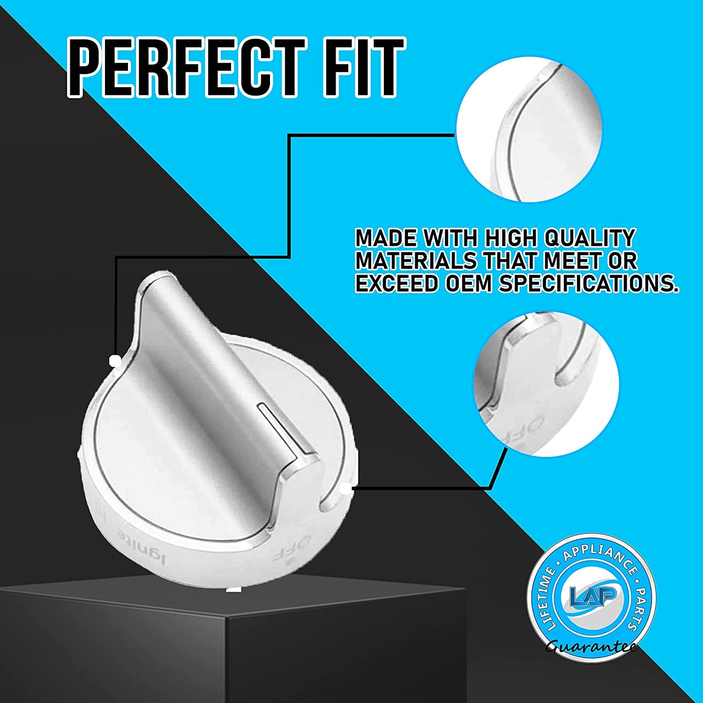 W10766544 Knob Compatible with Whirlpool Stove/Range