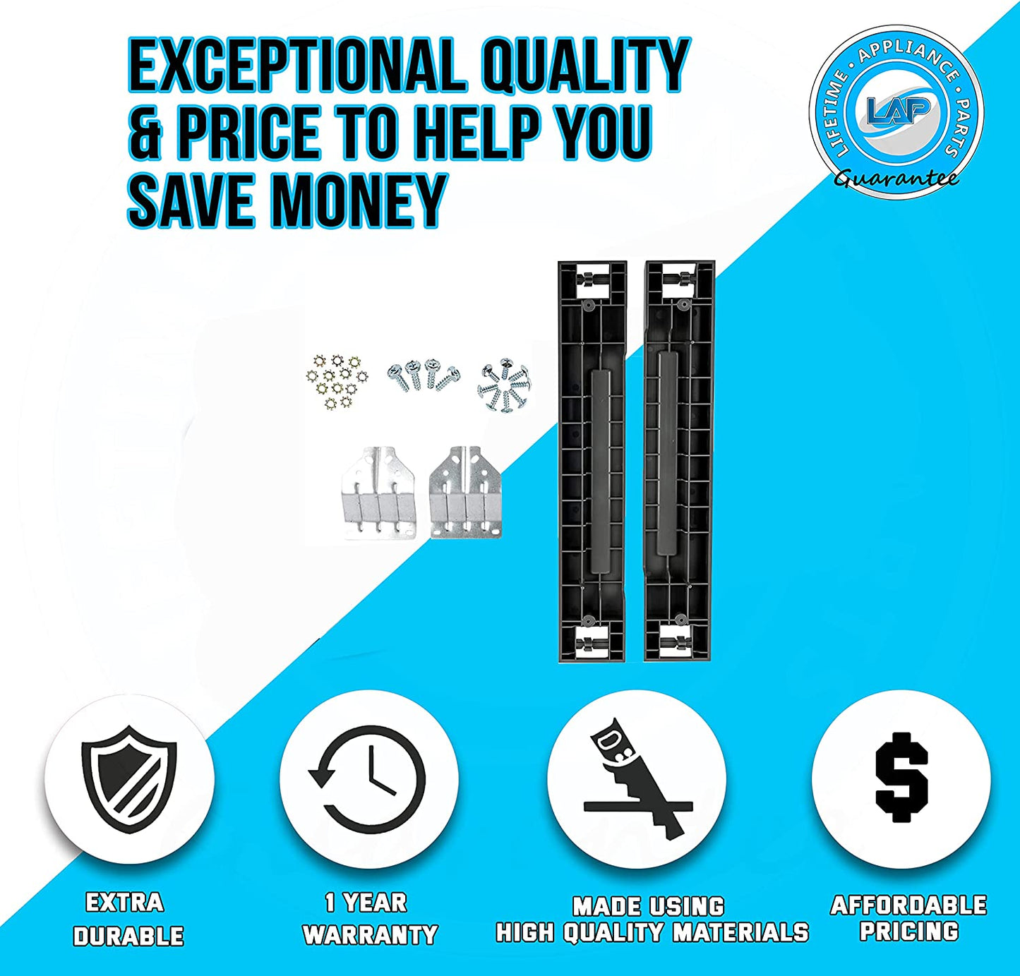 SKK-8K, SKK8K Stacking Kit Compatible with Samsung Washer & Dryer - 27" Front Load Laundry