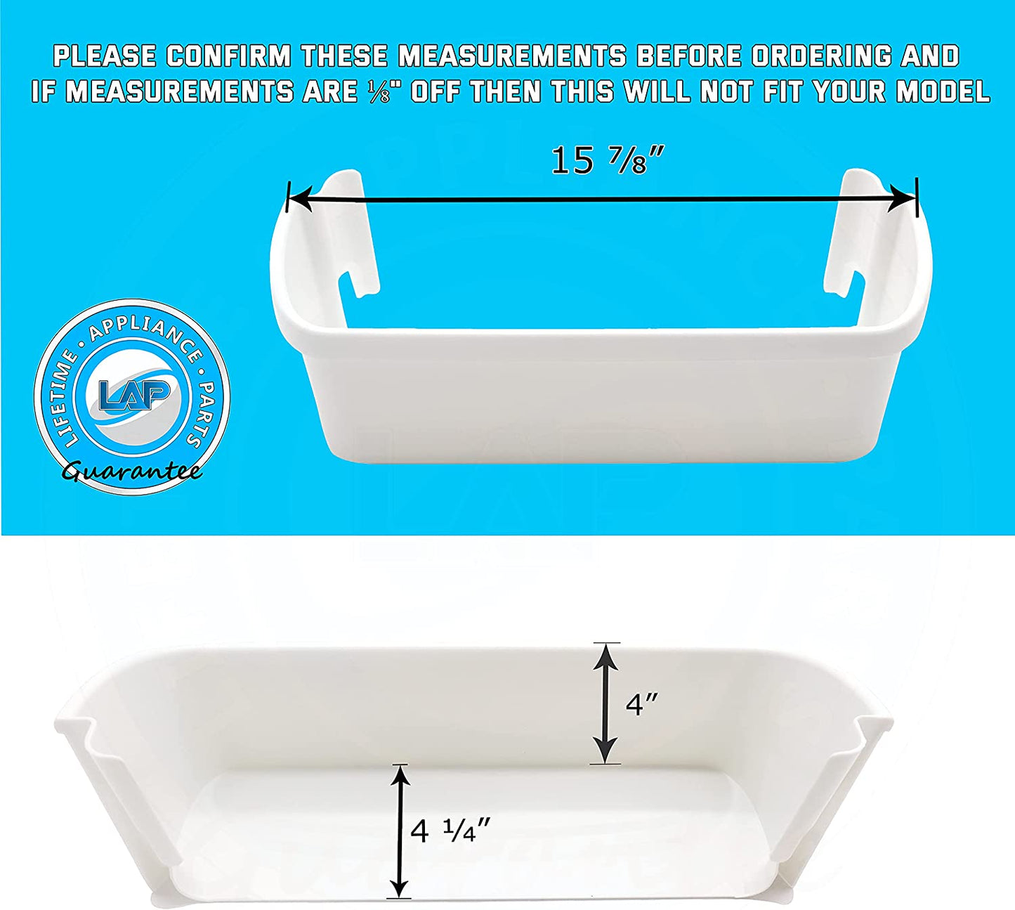 240323001 Door Bin Side Shelf Compatible with Frigidaire or Electrolux Refrigerator