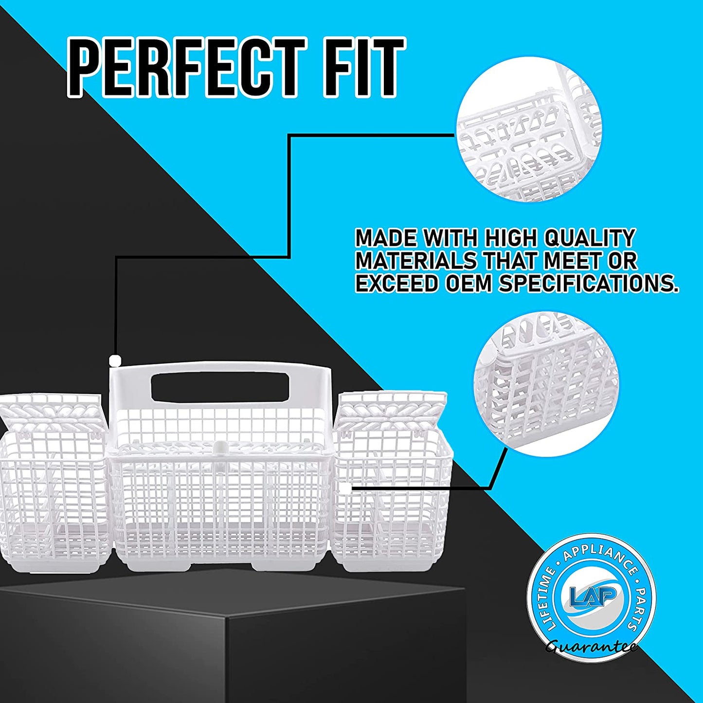 W10807920 Silverware Basket Compatible with Whirlpool, Kenmore Dishwasher - 8562080, WP8562080, 8562086