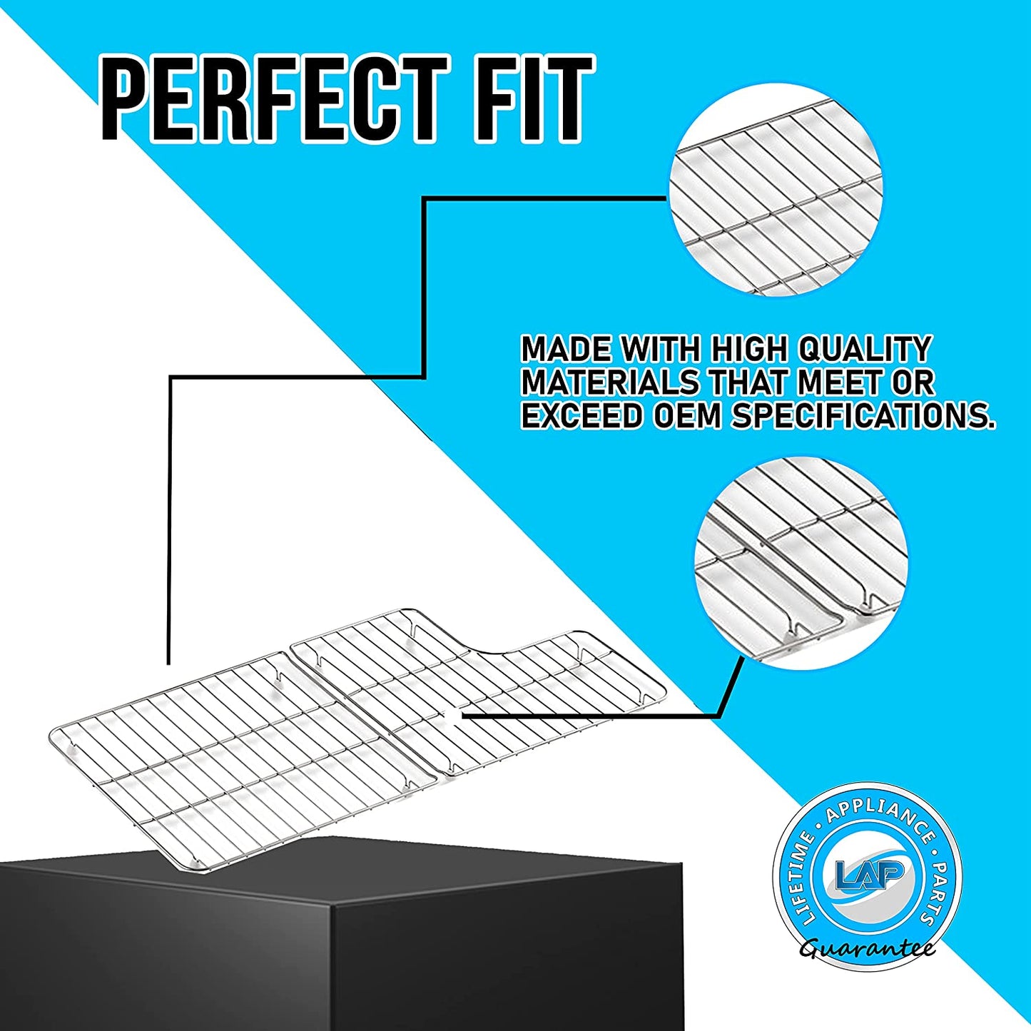 K-6639-ST Bottom Basin Stainless Steel Racks Compatible with Kohler Whitehaven Sink