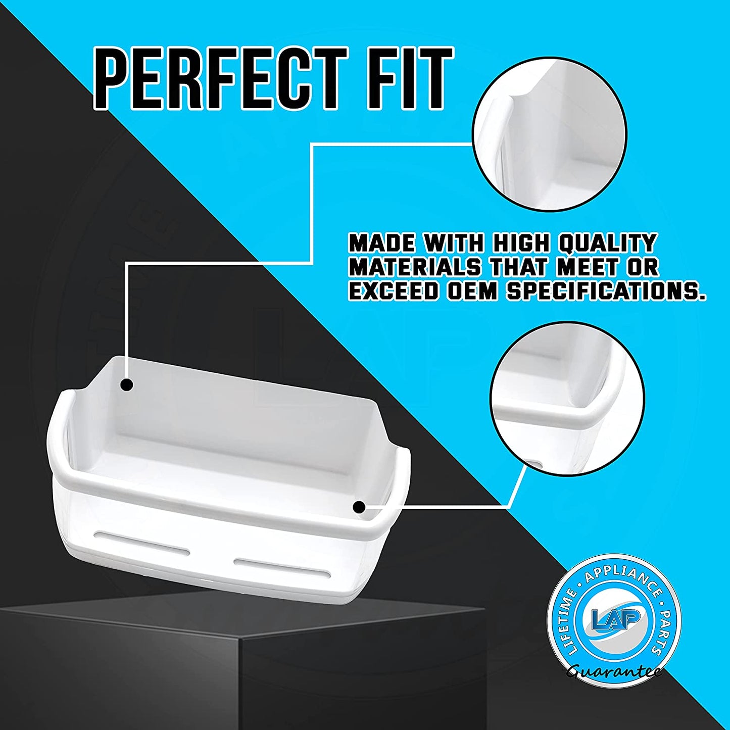Lifetime Appliance AAP73051302 Door Shelf Bin (RIGHT) Compatible with LG, Kenmore Sears Refrigerator - AAP73051301