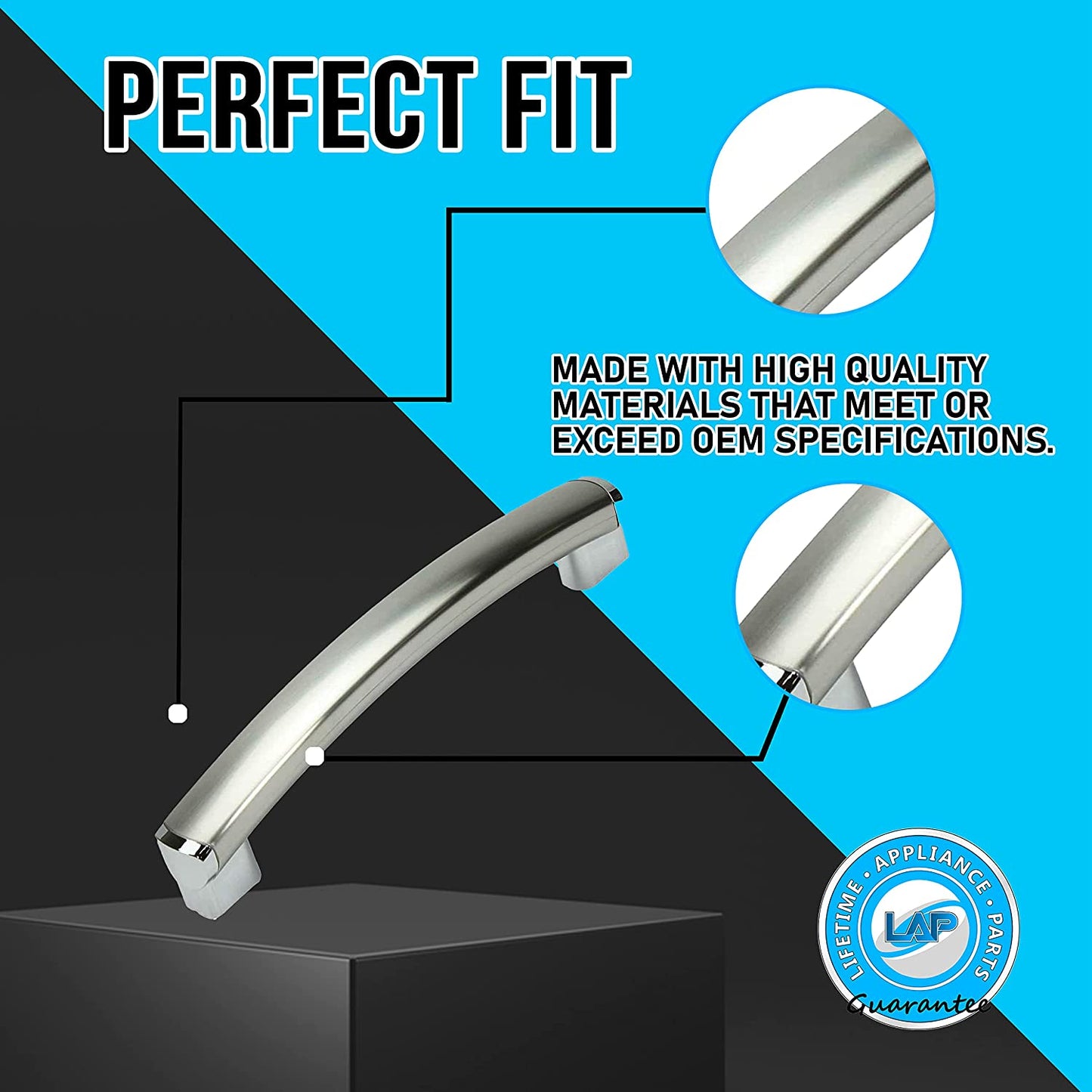 WB15X10278 Microwave Oven Door Handle Compatible with General Electric (GE) Microwave